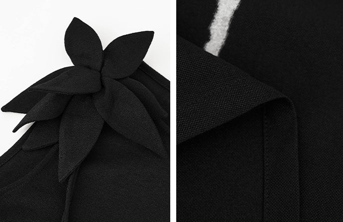 HECO  Chinese style pin small flower linen top breathable elegant vest - POWER.