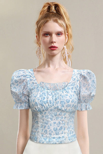 CHECOCRE Stubble guest French temperament court style design top -UNICORN.