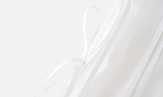 ZHUCHONGYUN Chinese diagonal strap long-sleeved white shirt -EJAE.