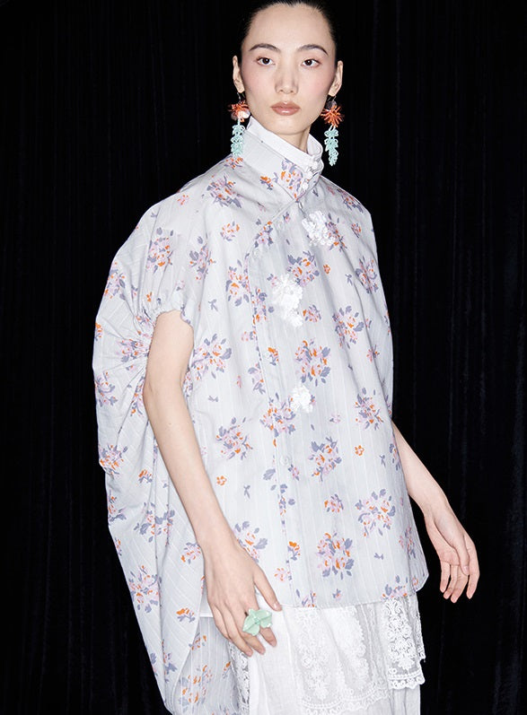 M essential Mackay designer Zen linen layered lace elasticated waist loose trousers - ZING.