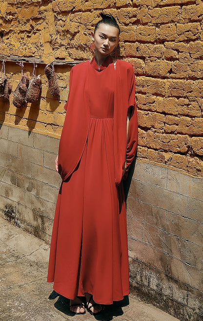 HECO Chinese Slightly Transparent Flowing Shawl Outer Jacket Fairy cape top - TRUST.