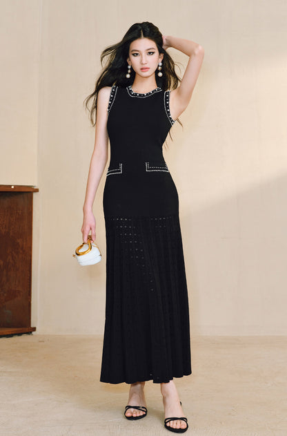 WANGXO Frost Pleat French Dress  - ESMEE.
