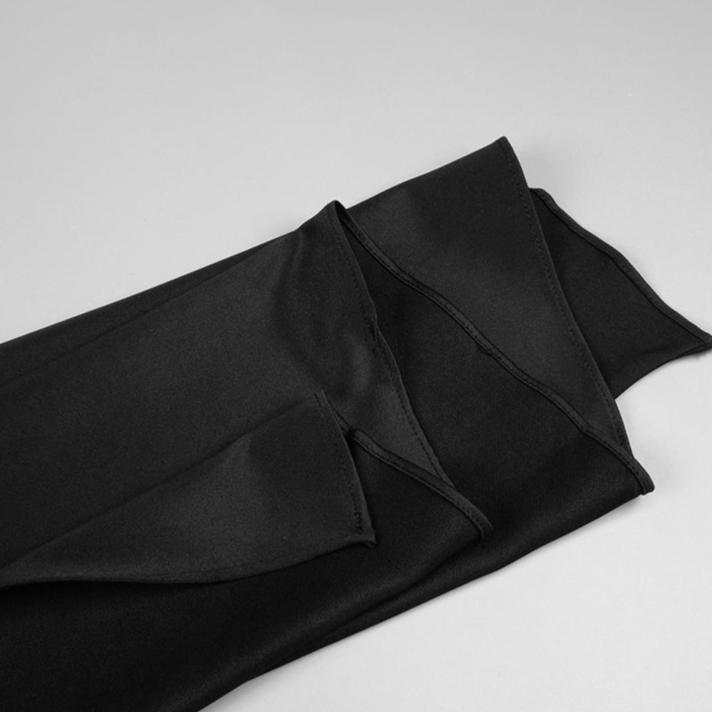 DOLLY Luxury Black Pleated Chest Wrap Off Shoulder High Waist Long Evening Dress-ZOE