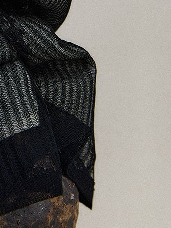 ZHUCHONGYUN jacquard round neck short sleeve T-shirt-WEBS.