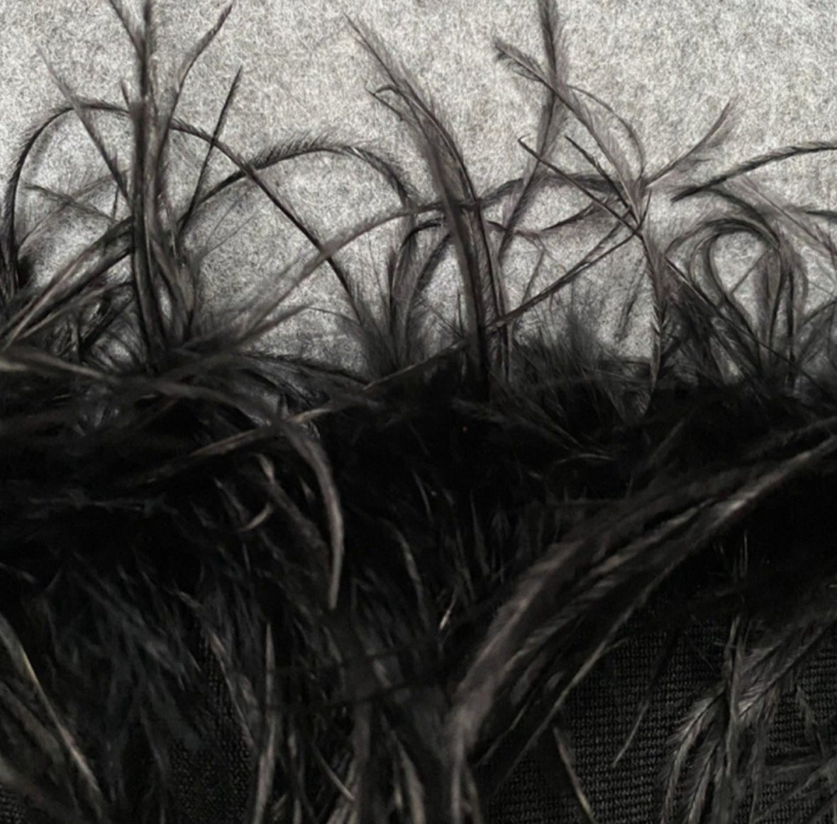 DOLLY Elegant Sleeveless Feather Tube Top Hip Wrap Dinner Dress-KALE