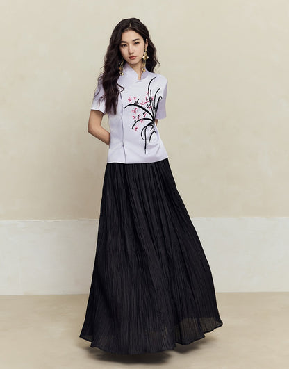 HECO Handmade Bead T-shirt Top Skirt Set - sins.