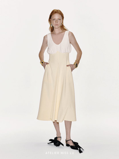ATELIER MISS LU Super High Waist Curve Receiver Waist Dress - AUTOMA.