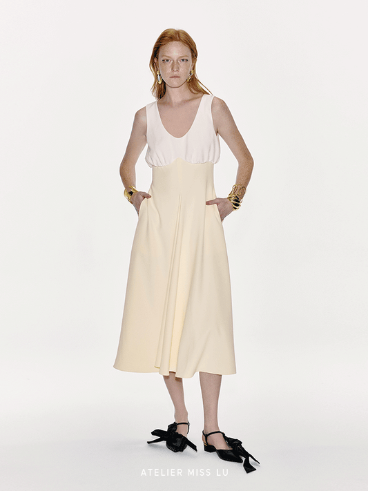 ATELIER MISS LU Super High Waist Curve Receiver Waist Dress - AUTOMA.