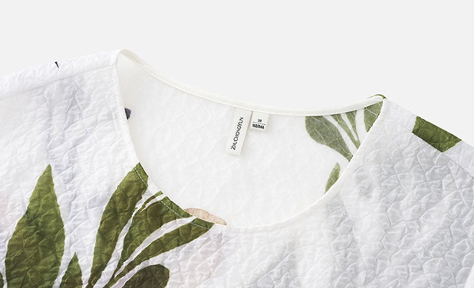 ZHUCHONGYUN2025 silk print floral long dress-KOKO.