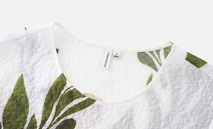 ZHUCHONGYUN2025 silk print floral long dress-KOKO.