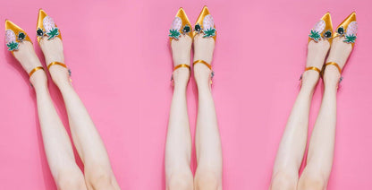 B-FEI pineapple summer pointed-toe flat sandals-RUTH.