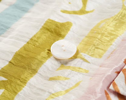 COMME MOI  summer casual color stripe print suit - EVELYN.