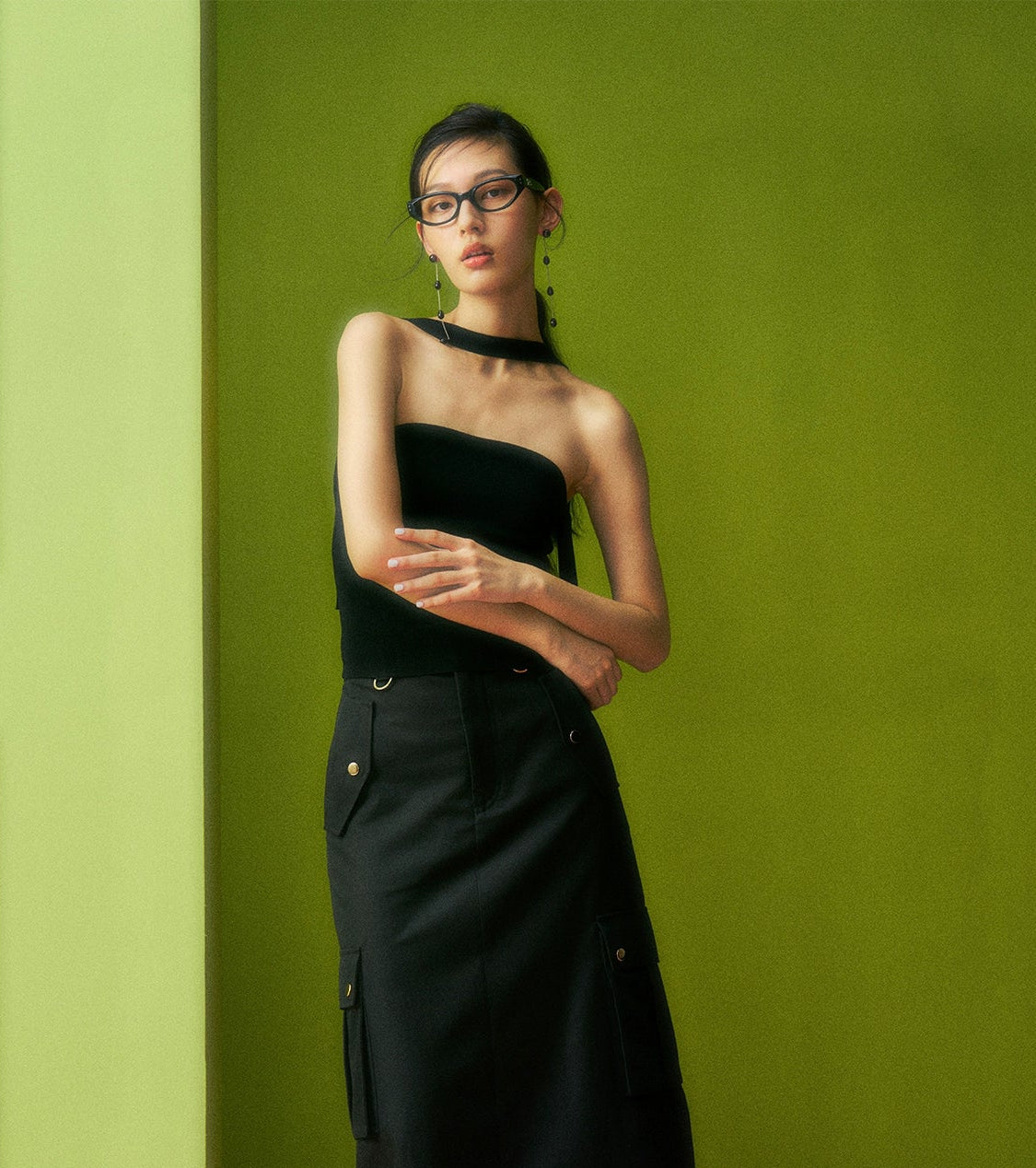 ANNASPEAK High-Waisted A-Line Skirt AS Summer New Style-JUN.