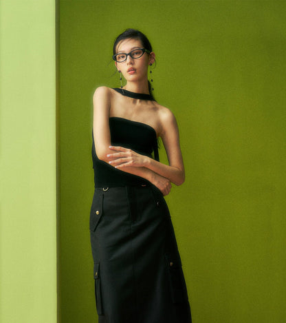 ANNASPEAK High-Waisted A-Line Skirt AS Summer New Style-JUN.