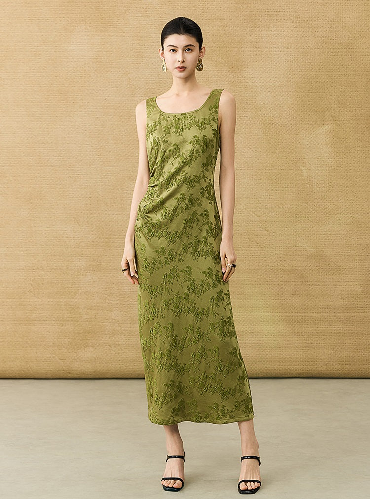 HECO Chinese Style Acetate Shirder Dress - LOLA.