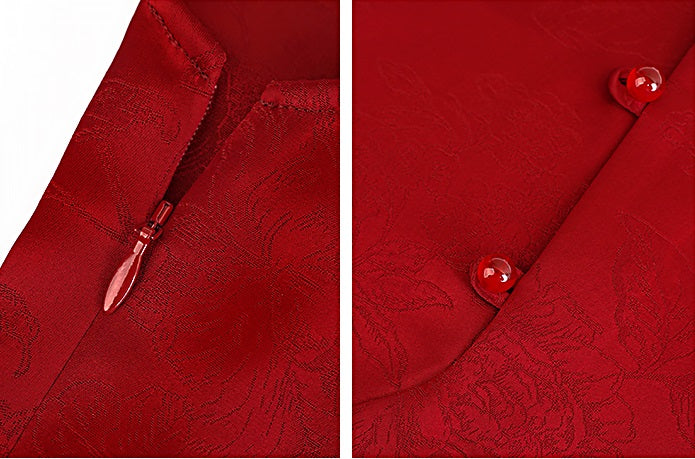 HECO Chinese Style Improved Small Stand Collar Shirt - HEAT .