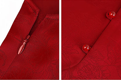 HECO Chinese Style Improved Small Stand Collar Shirt - HEAT .