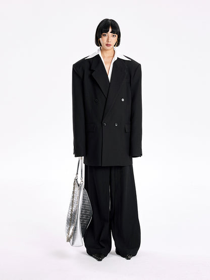 TINY IN Padded Wide Shoulder Cuffs women's Coat-POXY.