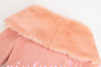 Le Palais  Peach Pie Slim Coat + Skirt Peach Pink Suit-PALM