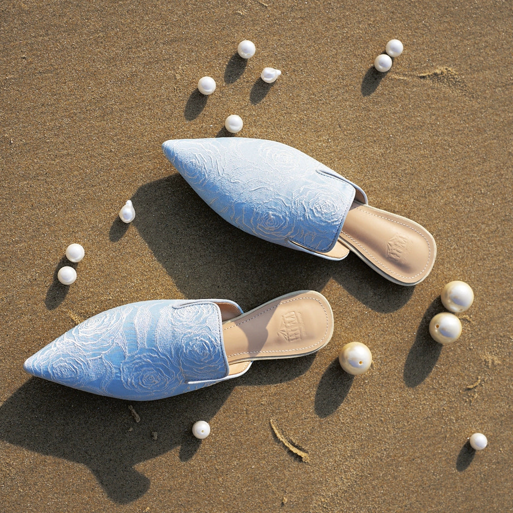 B-FEI  elegant French pointed sandals mules-CLAIRE.