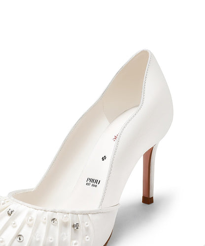 pjjuu french bridal wedding shoes - MACH