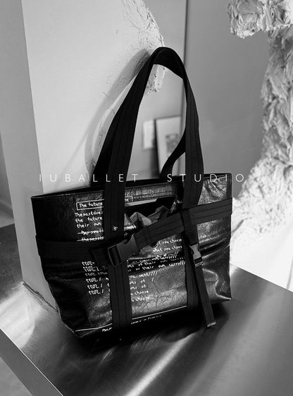 IUBALLET Turf Cobbler's Leather Tote Bag - GOLD.