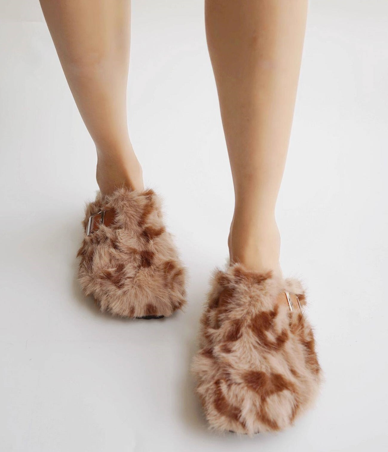 B-FEI leopard print round toe shoe-MAKI.