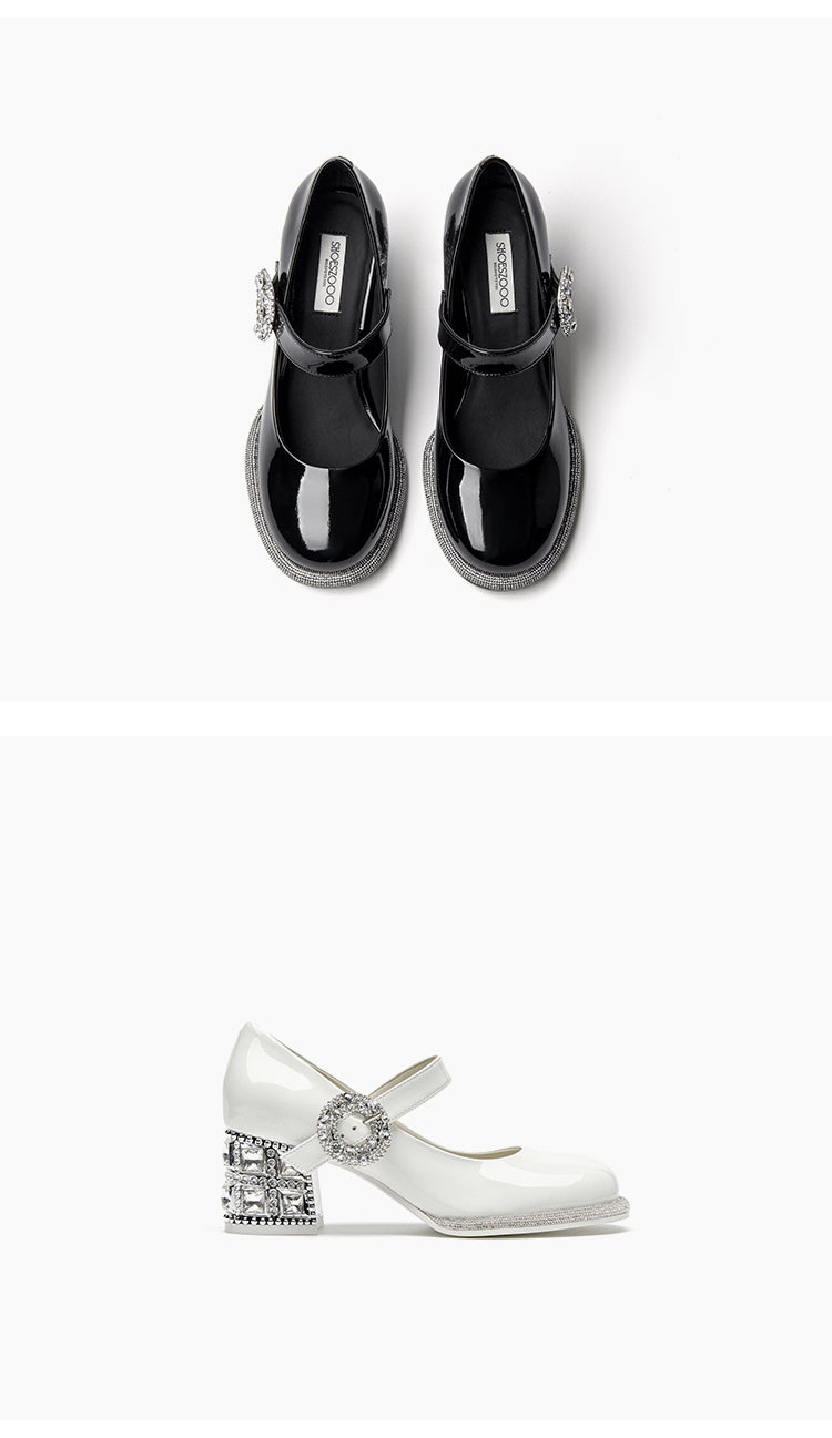 SHOESZOOO French Maryjane Leather Block Heels - PROUD.