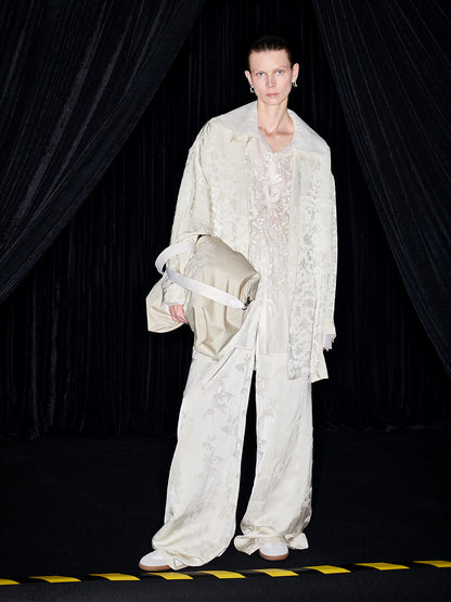 M essential Mackay designer Jacquard cool oversized shirt - sieive.
