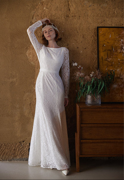 GOUDIN bridal white light wedding dress-IRMA.