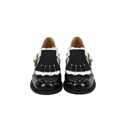 FAME contrasting tassel derby women's shoes - BENJAMIN