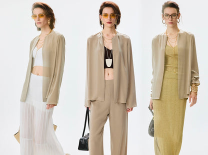 ANNASPEAK  light and cool jacket trousers high-end set-MAC.