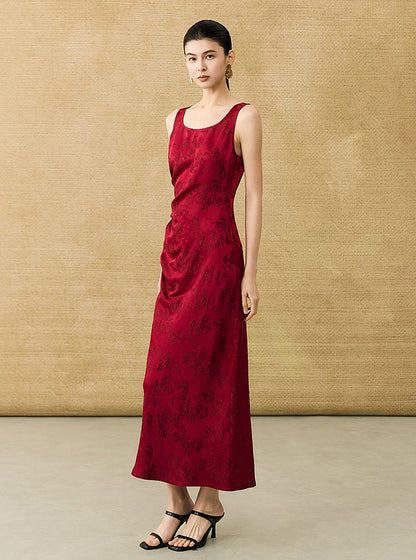 HECO Chinese Style Acetate Shirder Dress - LOLA.