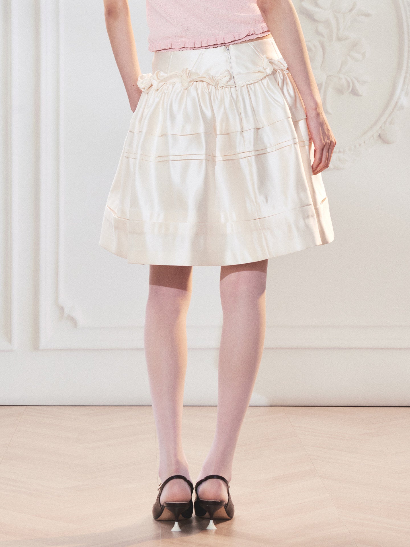 FAME Rococo cream piping skirt - LOGAN