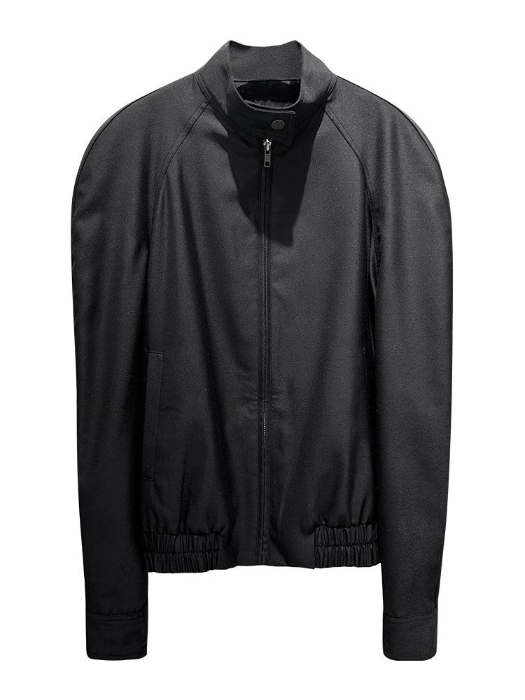 ANNAKIKI American retro basic versatile loose curved jacket-RIKUYA