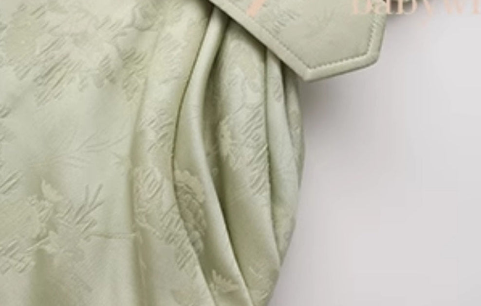 Le palais vintage jacquard satin waist- TEE.