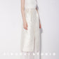 Elegant jacquard glossy  strapless lace panels double dress - Maya