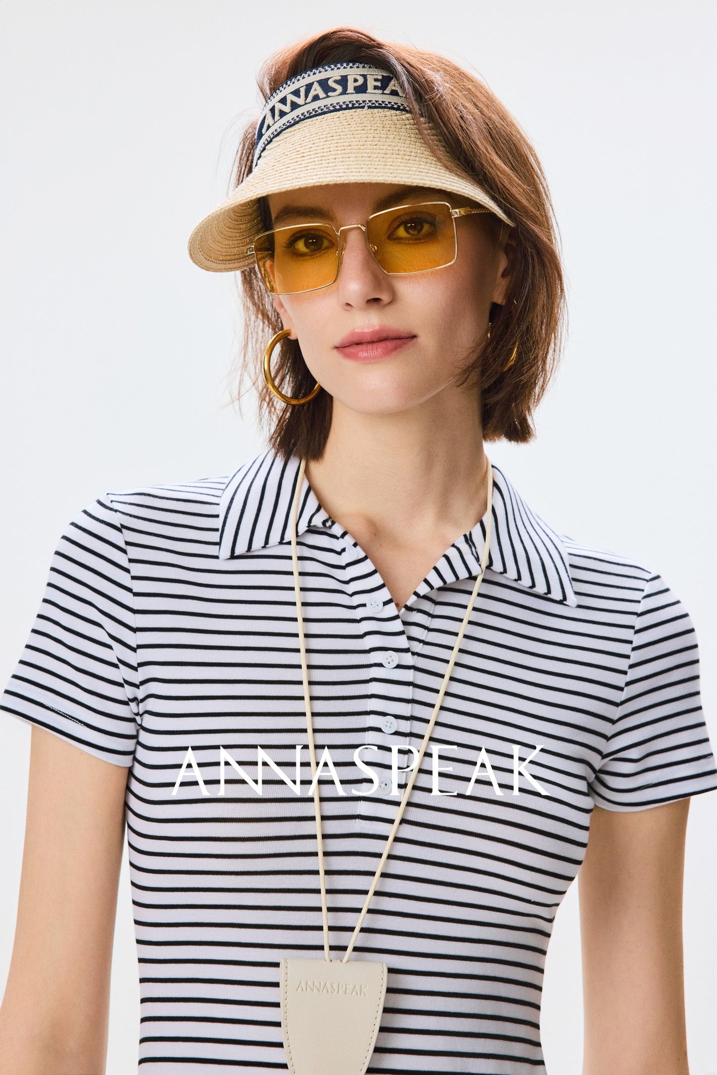 ANNASPEAK  POLO collar dress-RICO.