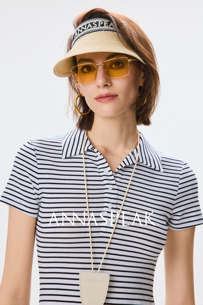 ANNASPEAK  POLO collar dress-RICO.