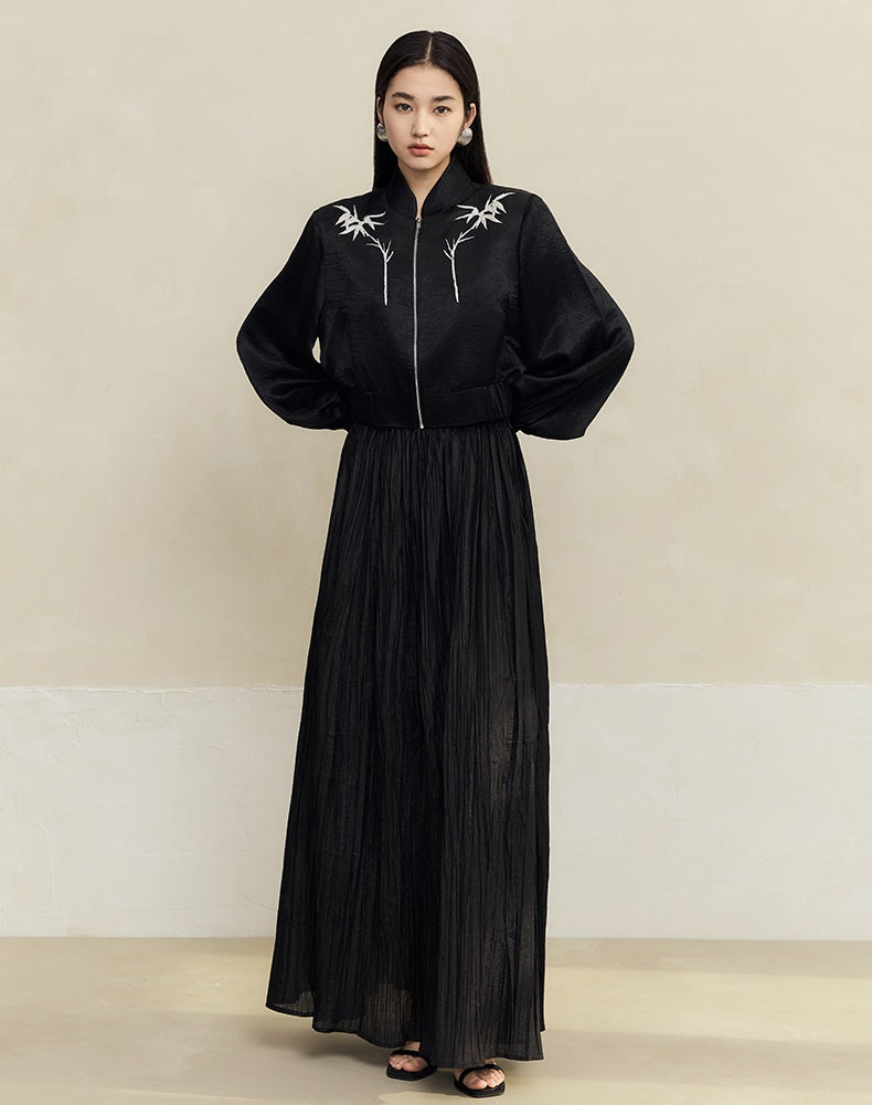 HECO 100% Acetate Long Sleeve Jacket Women - kyle.