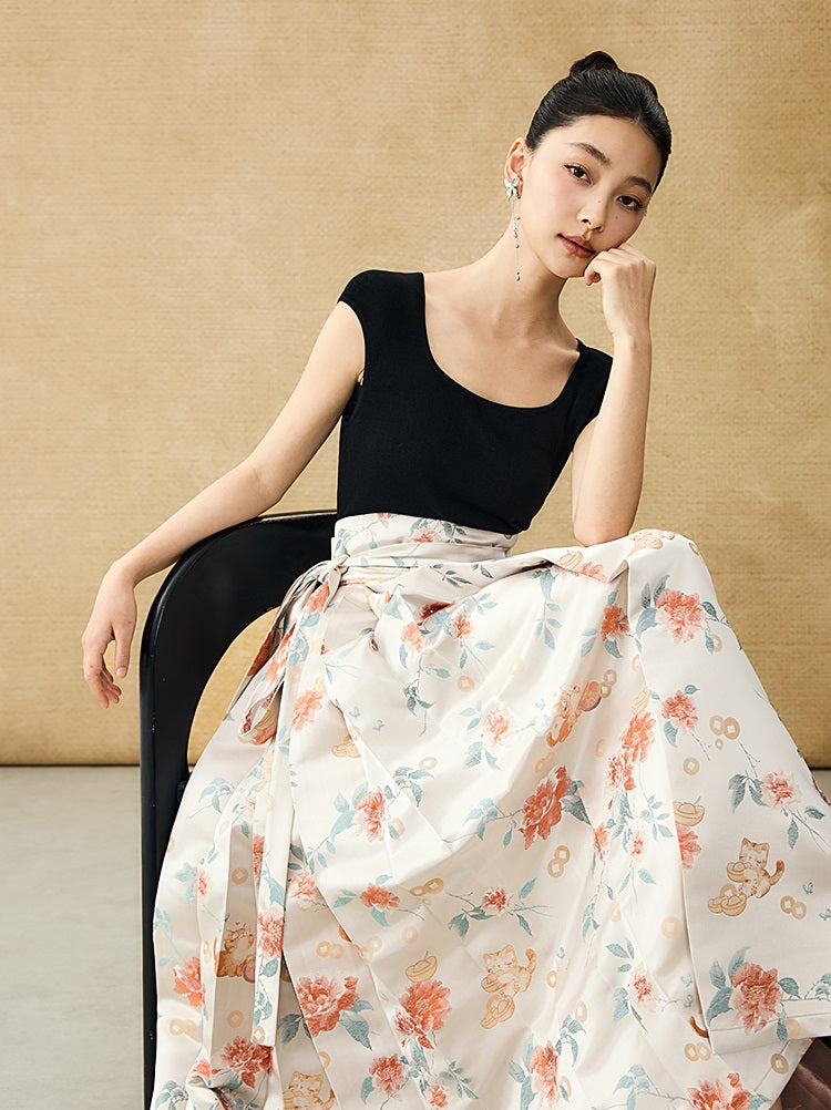 HECO Chinese U-neck Shoulder Top Early Summer Popular Cool Wear - MART.