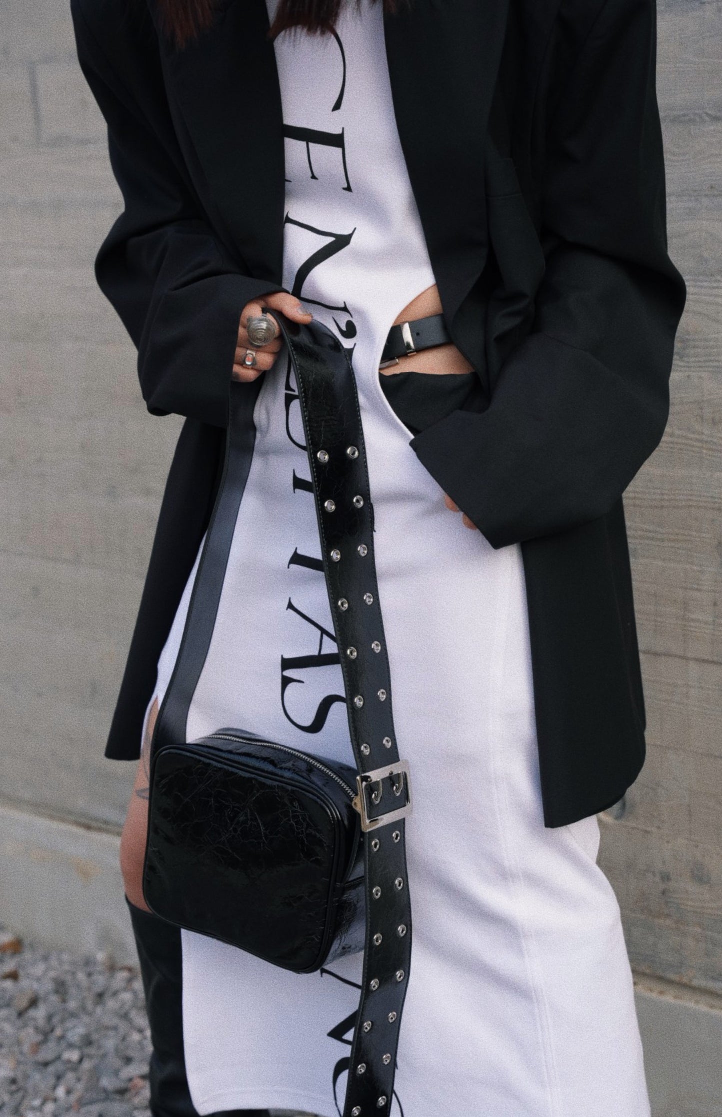 IUBALLET Small Leather Square Bag- GRACE.