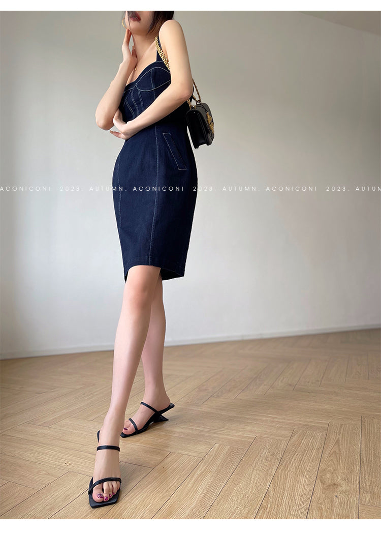 Aconiconi Luxury Blue Denim jacket - Poetry from the Other Shore