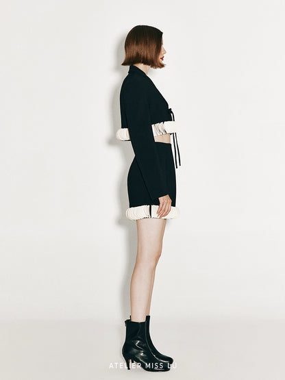 ATELIER MISS LU cascading round panel small A-line skirt - FIORELLA.