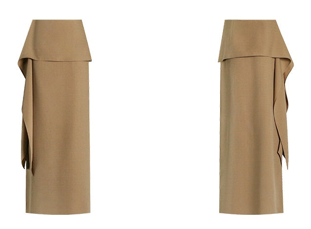 M essential Rhythm French Sleeveless Crew Neck Vest with Relaxed Elegance & Ruffled Hem Skirt-EVANORA.