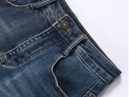 WANGXO | Denim High-Waisted Slim Anti-Ride Culottes Skirt-SERAPHINA.