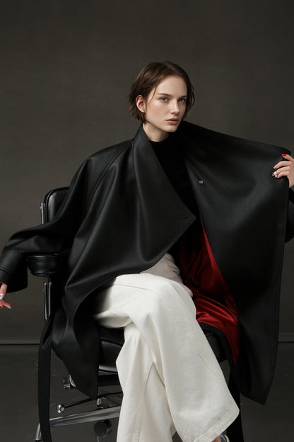 PIAOIN Silhouette design short windbreaker women's luxury jacket commuter-JEAN