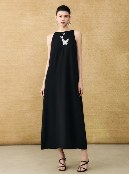 HECO Chinese style butterfly bead embroidered women's long skirt - CLOAK.