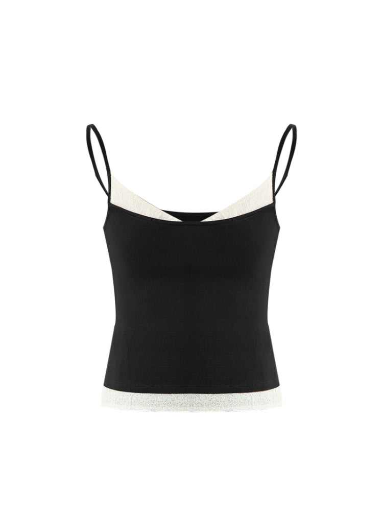 HECO Chinese Lace Edge Camisole Breathable Tencel Versatile Top - REACH.
