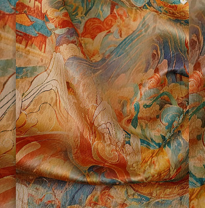 HECO Chinese Waist Cinched V-Neck Dress - QIN